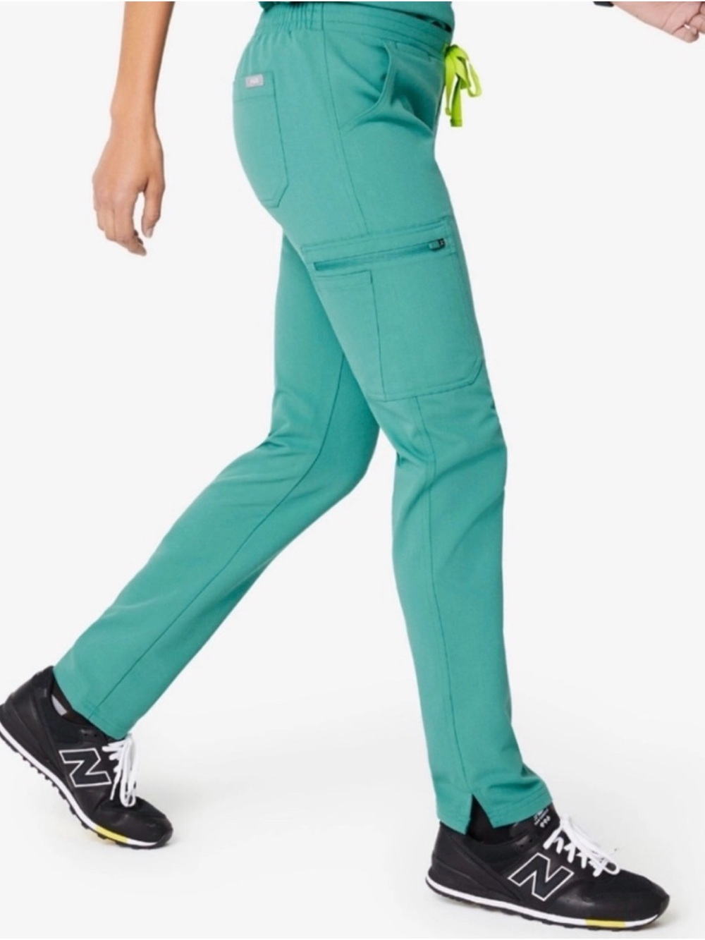 Figs Women’s Yola Skinny Scrub Pants in Marine (now Cactus) - NWT